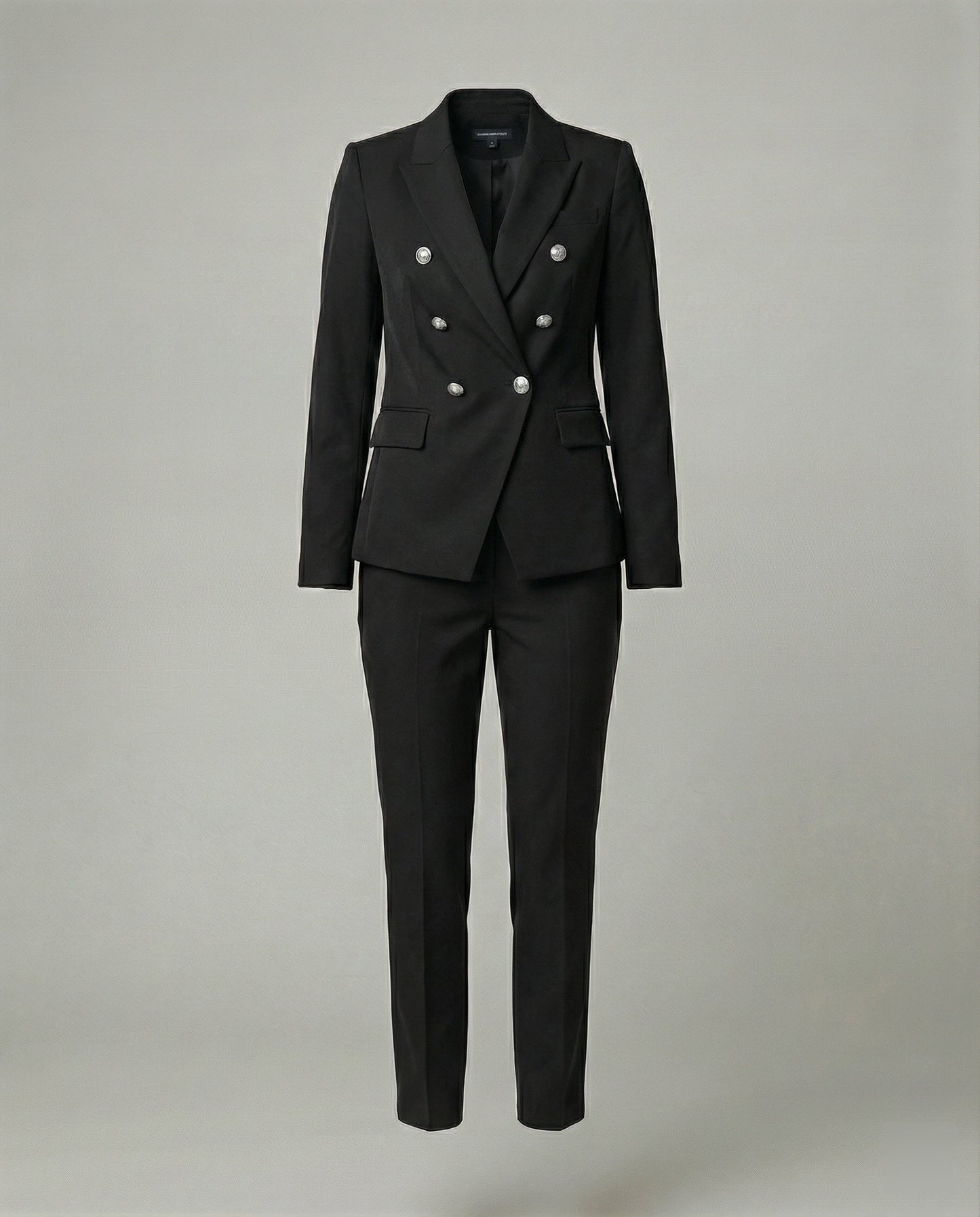 Damen Blazer Satz Schick Modern Knopf
