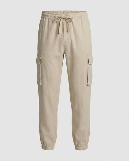 Herren Jogginghose Cargo-Style Elastisch Reißverschluss
