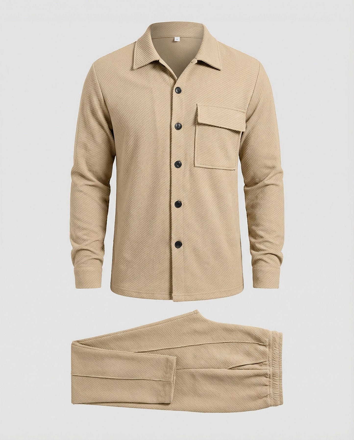 Herren Cardigan Strukturiert Modern Großkaros