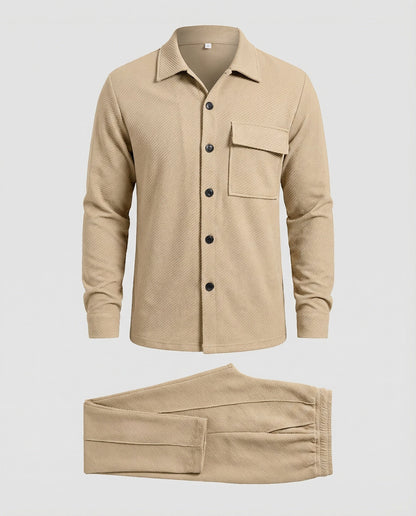 Herren Cardigan Strukturiert Modern Großkaros