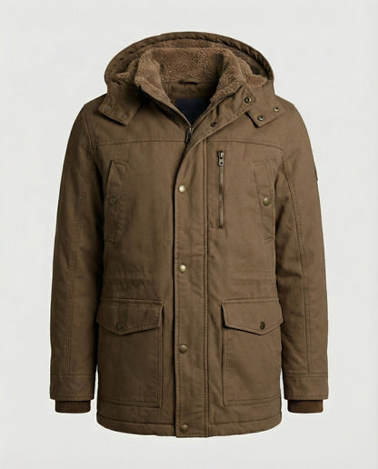Warme Winterjacke Funktionell Isoliert