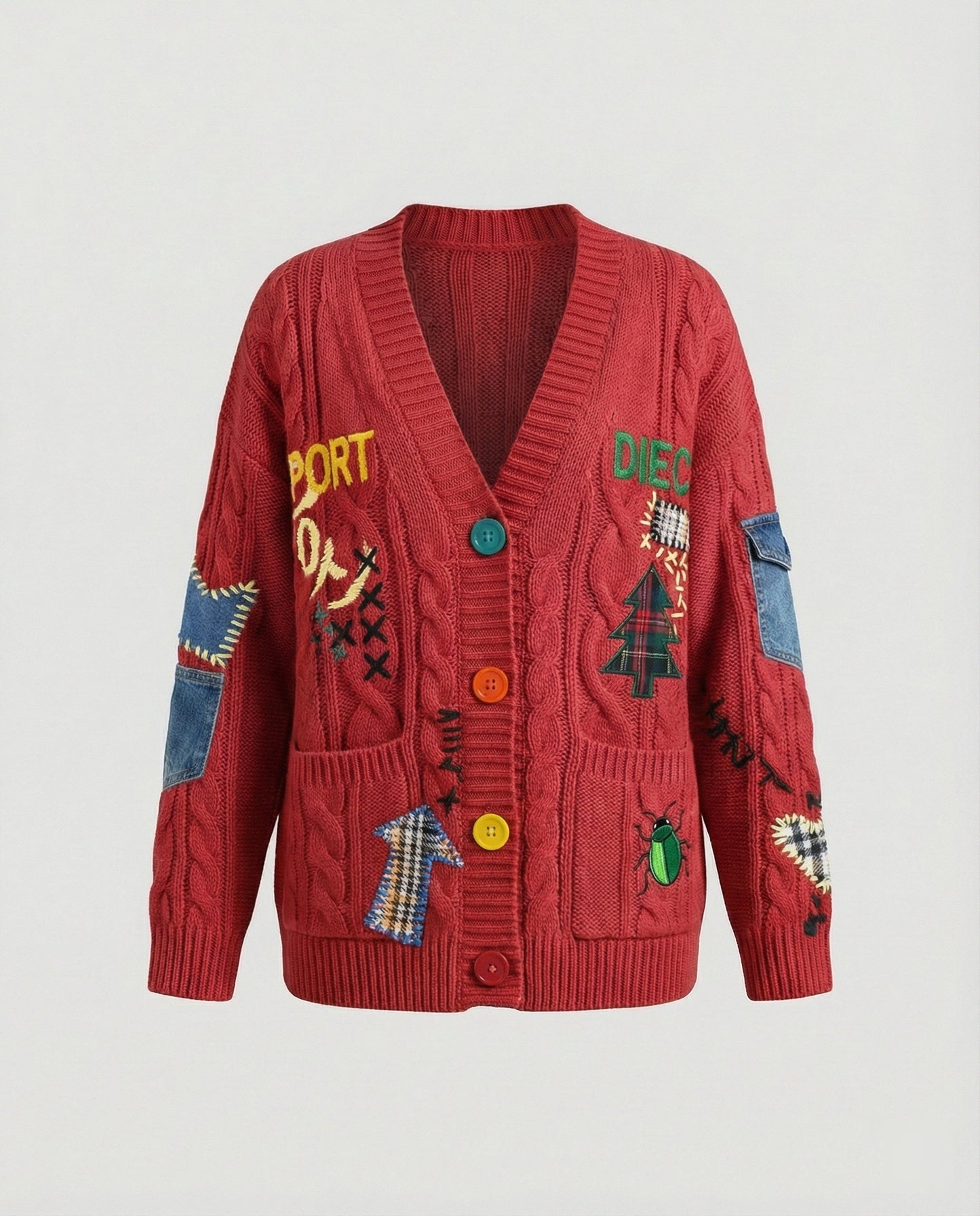 Strickjacke Damen Modern Lang