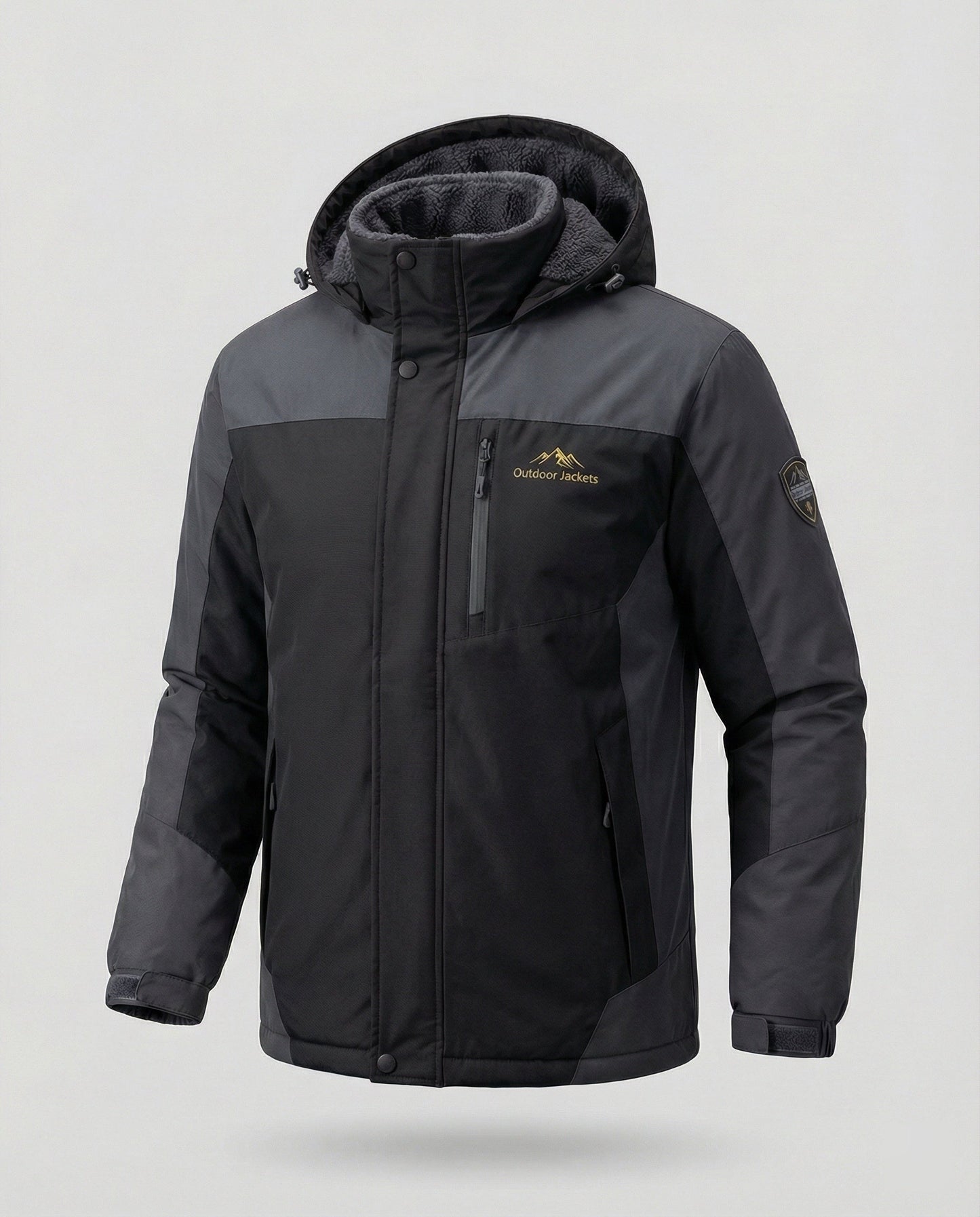 Wasserdichte Winterjacke Herren Hochwertig Schwarz