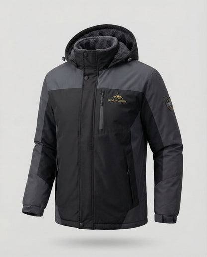Wasserdichte Winterjacke Herren Hochwertig Schwarz