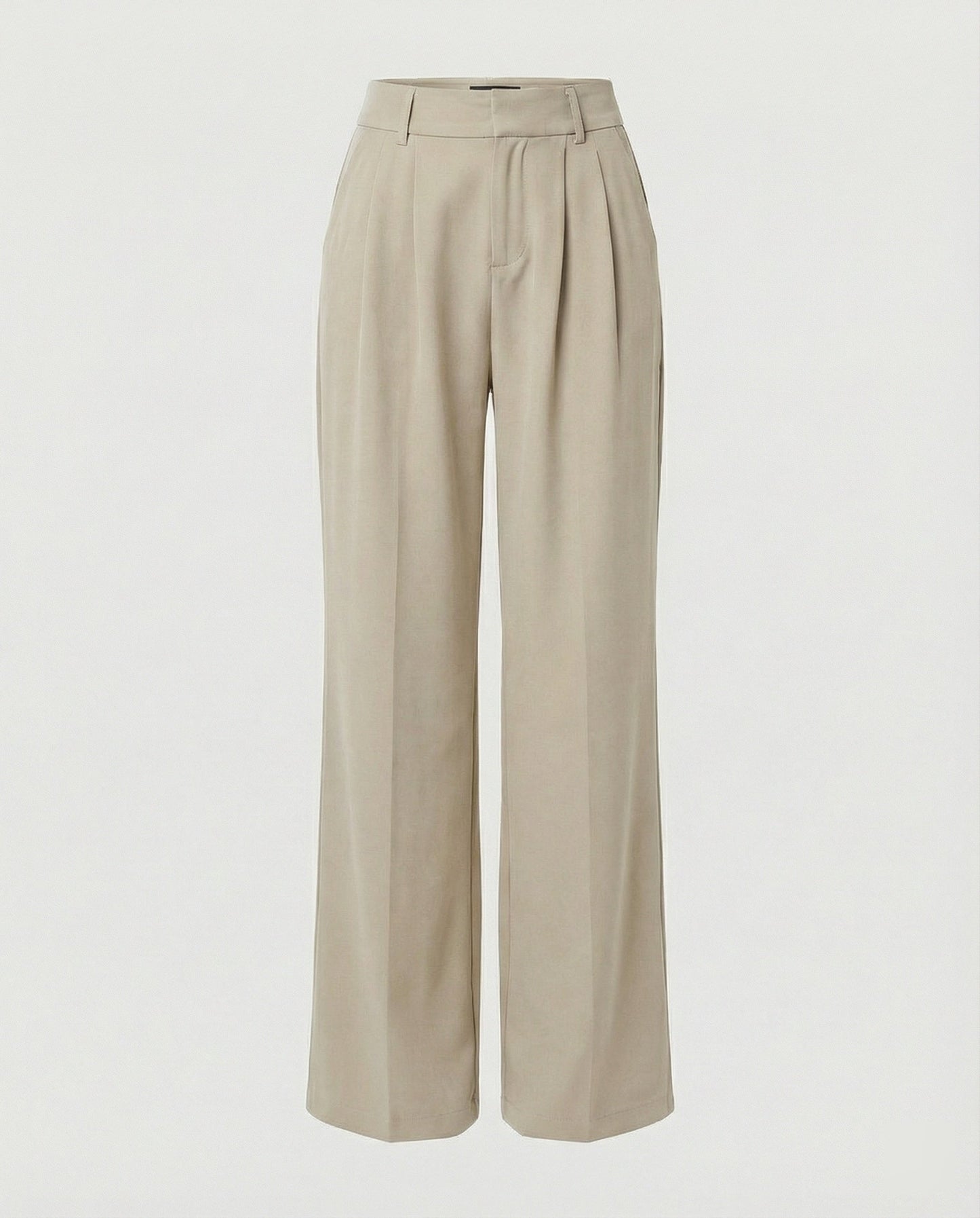 Elegante Damen Bundfaltenhose Slim Fit