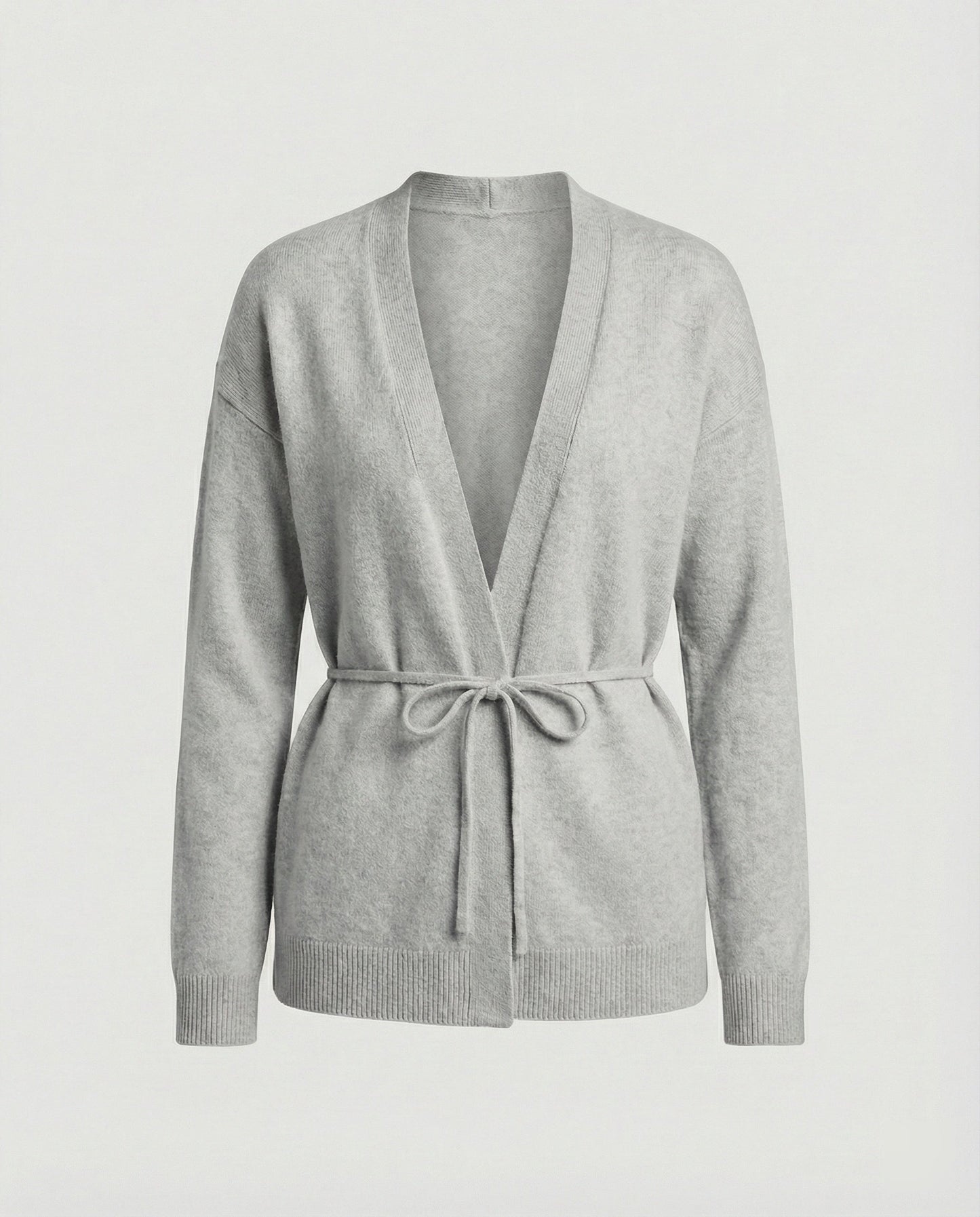 Damen Strickjacke Mit Gürtel Übergröße - BerlinGlamour
