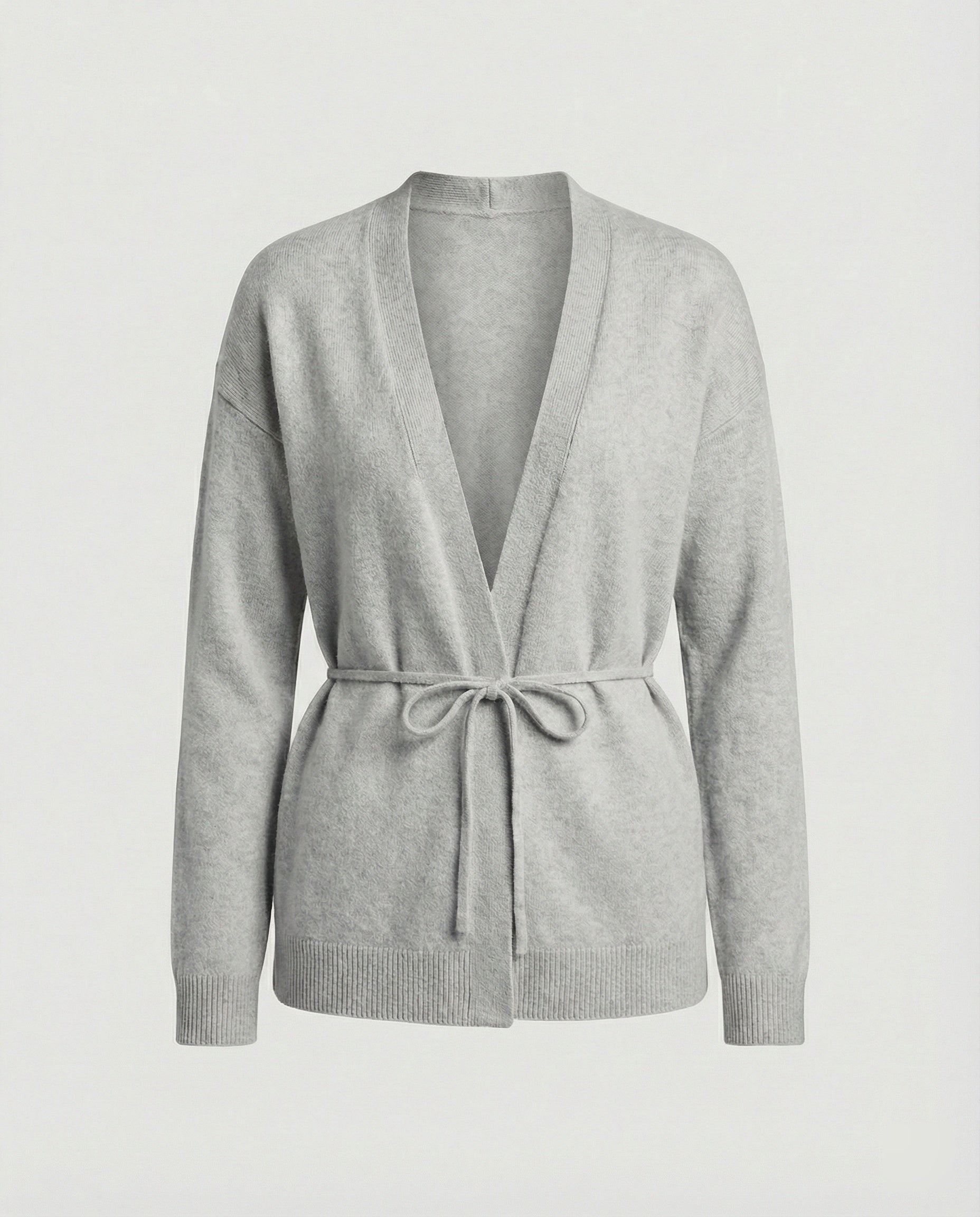 Damen Strickjacke Mit Gürtel Übergröße - BerlinGlamour