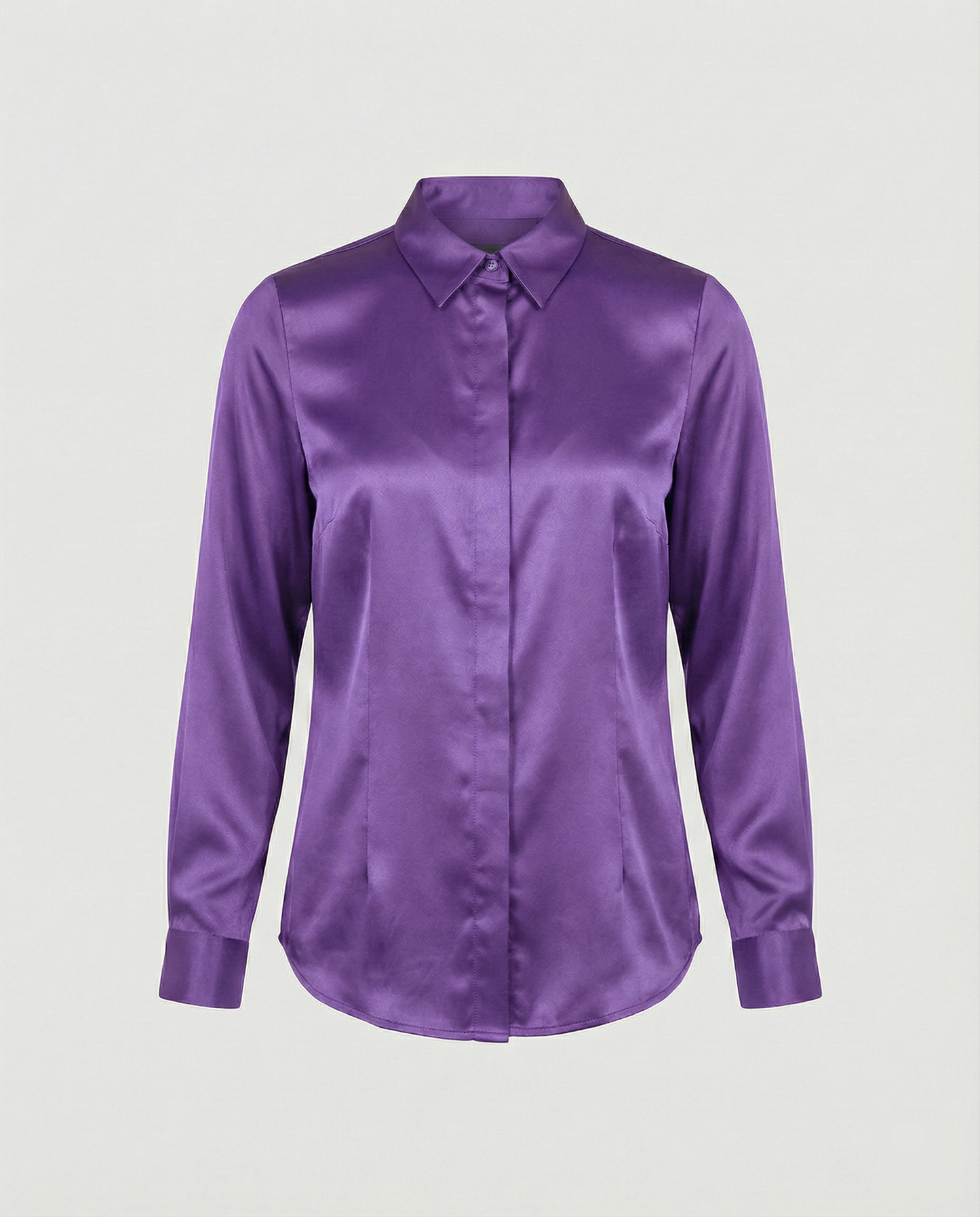 Elegante Damen Bluse Satin Klassisch