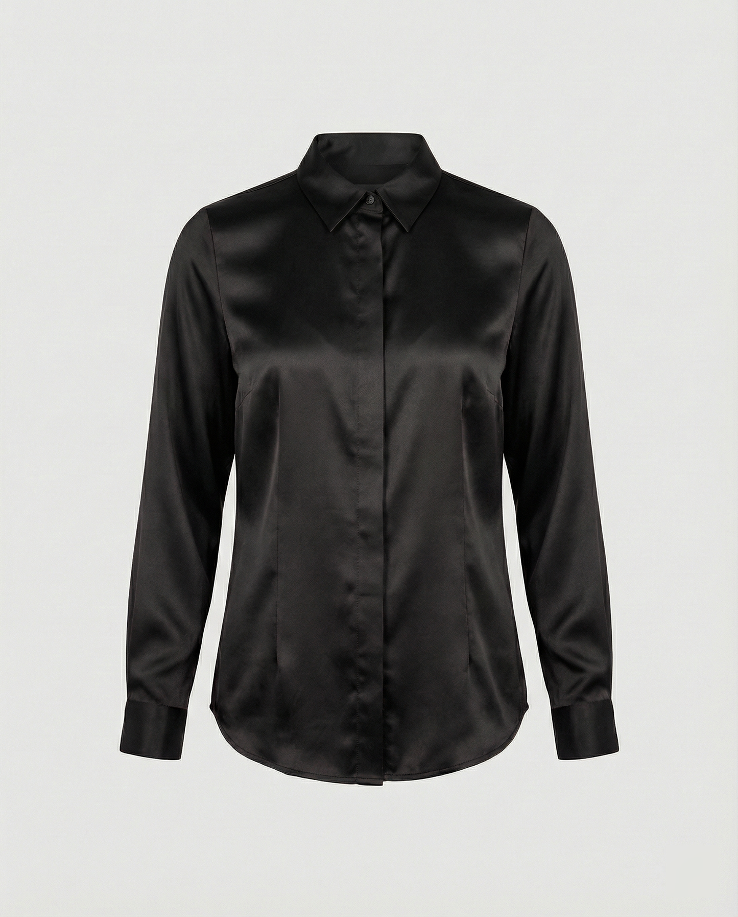 Elegante Damen Bluse Satin Klassisch