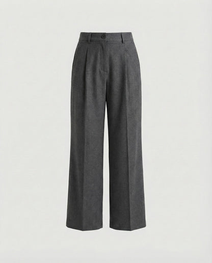 Damen Anzughose High Waist Elegant Faltenrock Hose