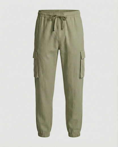 Herren Jogginghose Cargo-Style Elastisch Reißverschluss