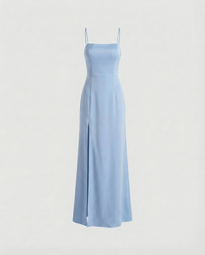Elegantes Abendkleid Damen Lang Schlitz Cocktailkleid
