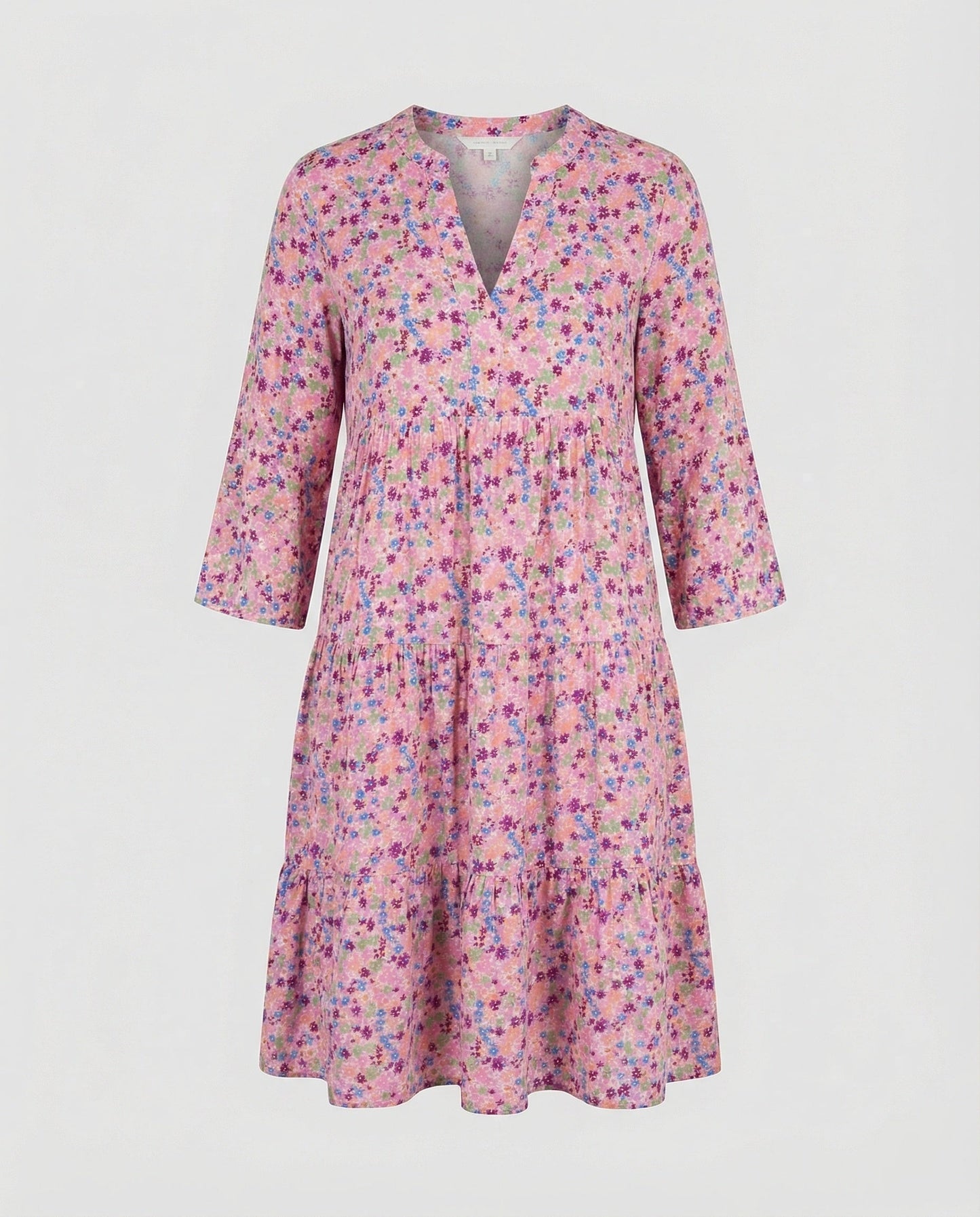 Sommerkleid Damen Leicht und Luftig Blumenprint