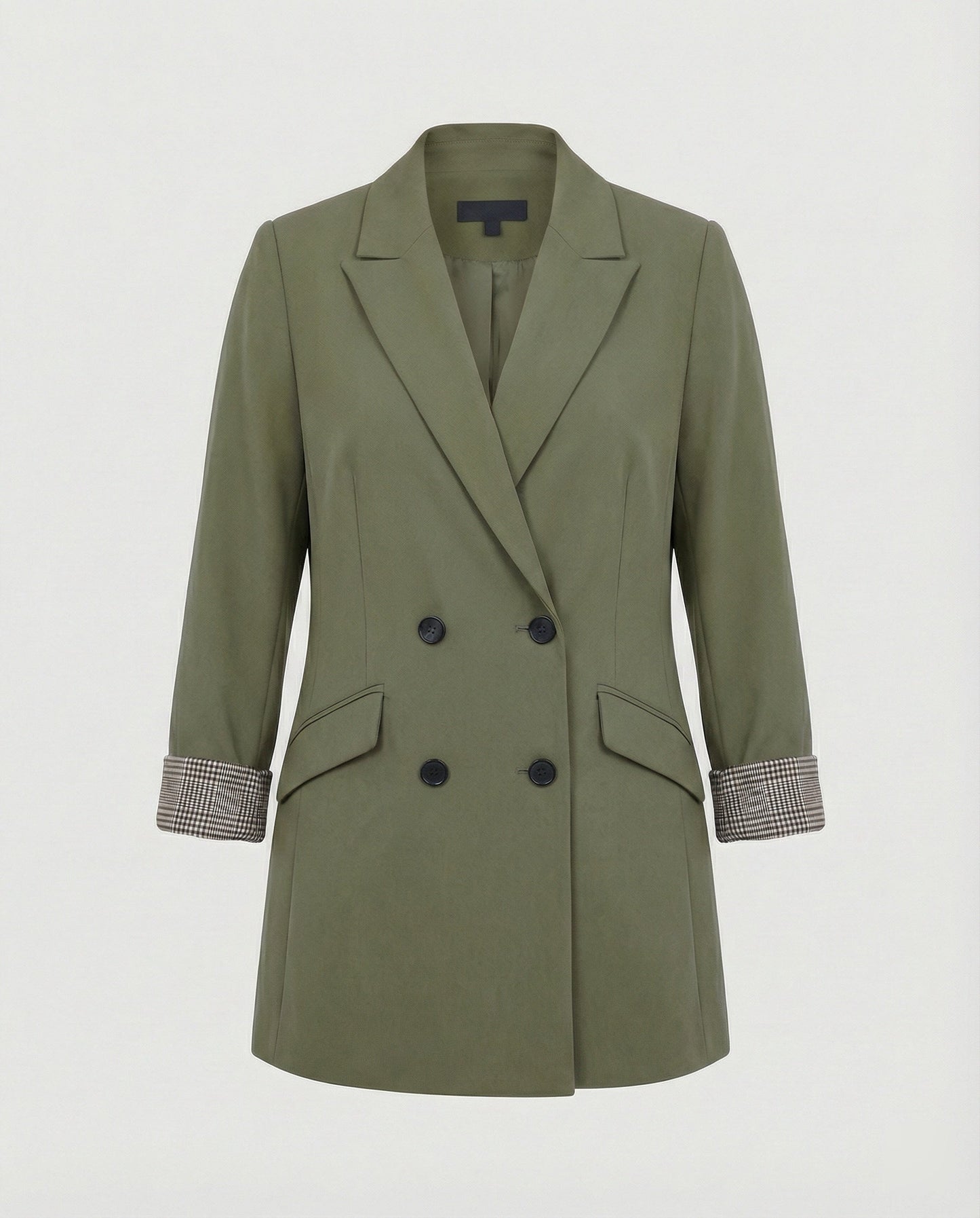 Damen Blazer Doppelreihig Kontrast Ärmel Modern Berlin
