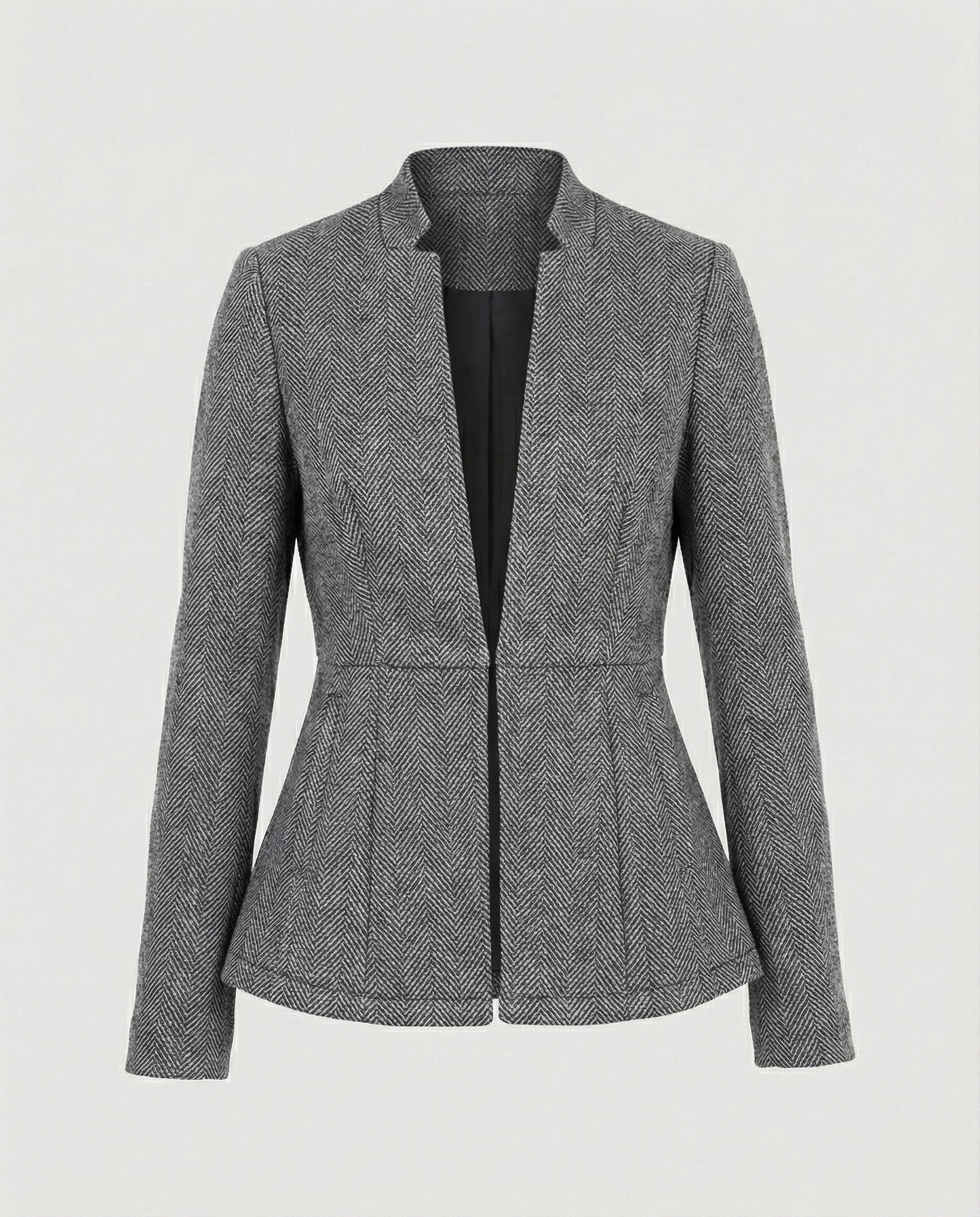 Ärmellose Damen Blazer Hahnentritt Style
