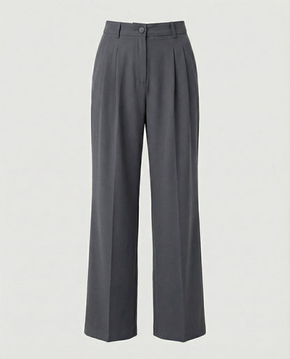 Damen Hose Weite Bequem Hochtailliert Komfort