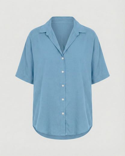 Damen Bluse Top V-Ausschnitt Elegant