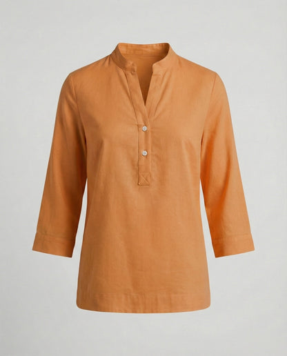 Elegante Damen Bluse Stehkragen Modern