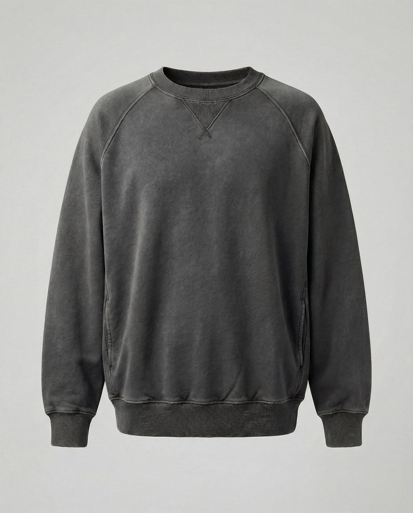 Kaschmir Sweatshirt V-Ausschnitt Bequem Freizeit