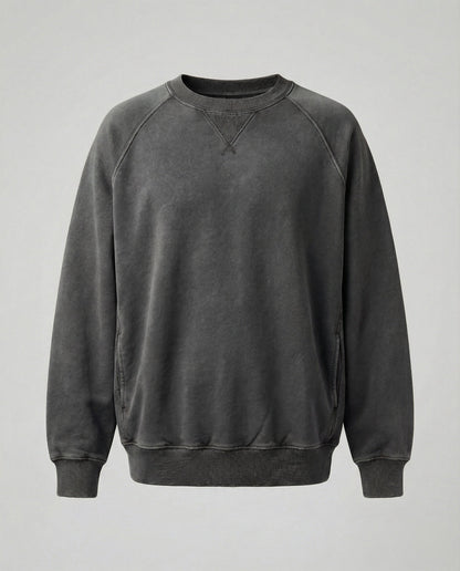 Kaschmir Sweatshirt V-Ausschnitt Bequem Freizeit