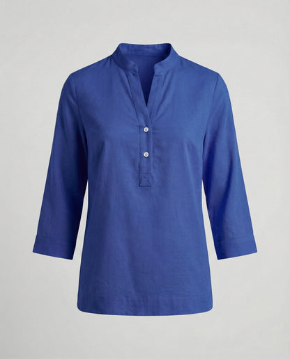 Elegante Damen Bluse Stehkragen Modern