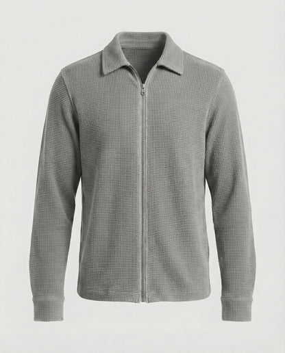 Herren Langarmshirt Elegantes Design Hochwertig Reißverschluss