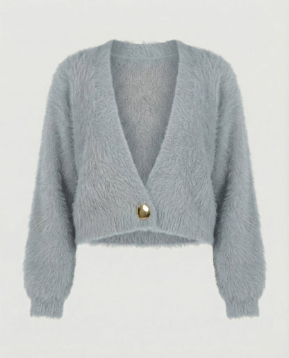 Weiche Strickjacke Damen Oversized Flauschig