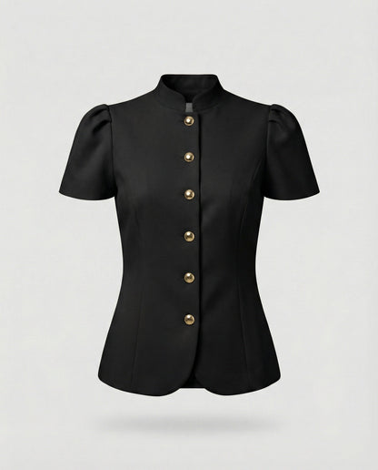 Damen Bluse Puffärmel Frauen Oberteil Elegent