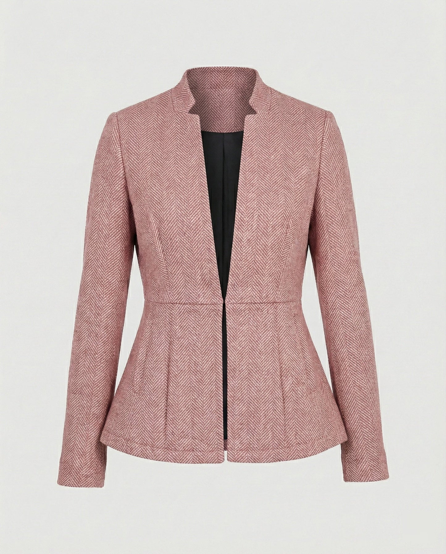 Ärmellose Damen Blazer Hahnentritt Style