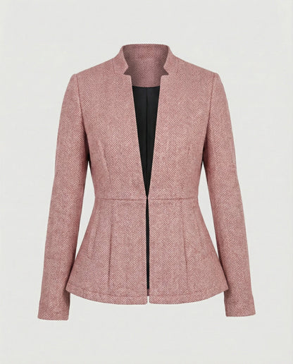 Ärmellose Damen Blazer Hahnentritt Style