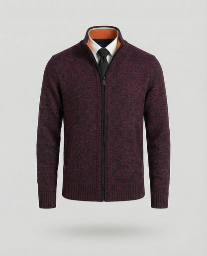 Herren Strickjacke Elegante Reißverschluss Steppjacke