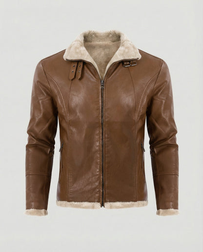 Lederjacke Herren Warm Lederjacke Innenfutter