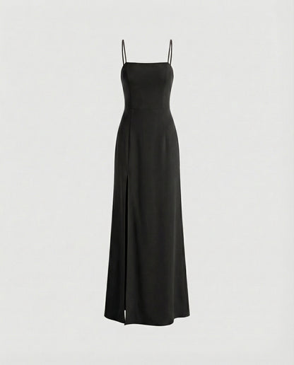 Elegantes Abendkleid Damen Lang Schlitz Cocktailkleid