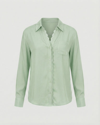 Damenbluse Spitze Elegant Frauenbluse