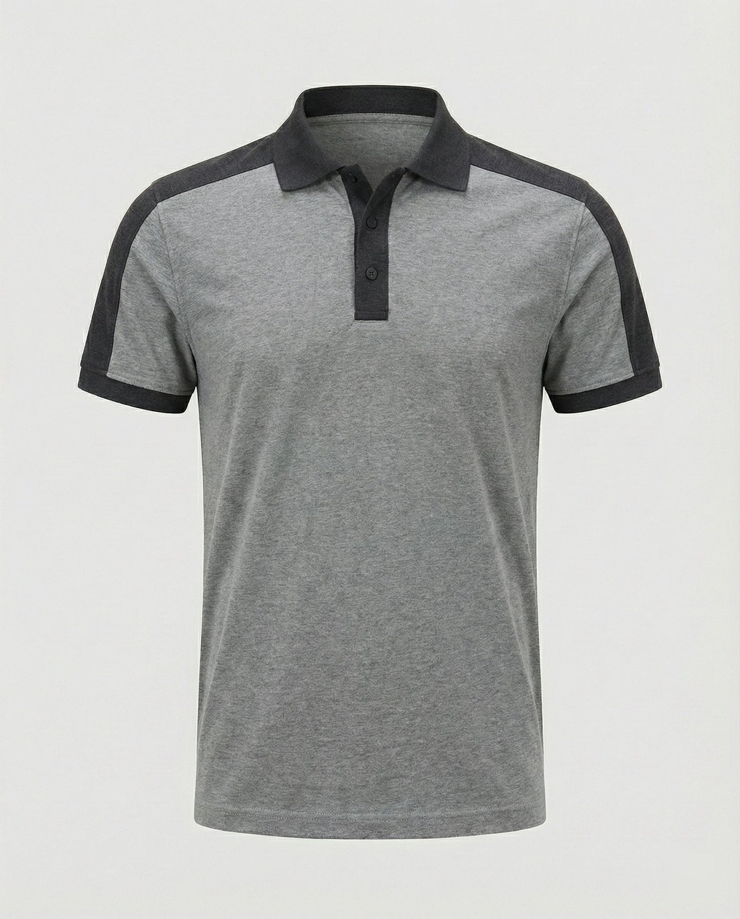 Herren Poloshirt Kontrastkragen Modern Slimfit