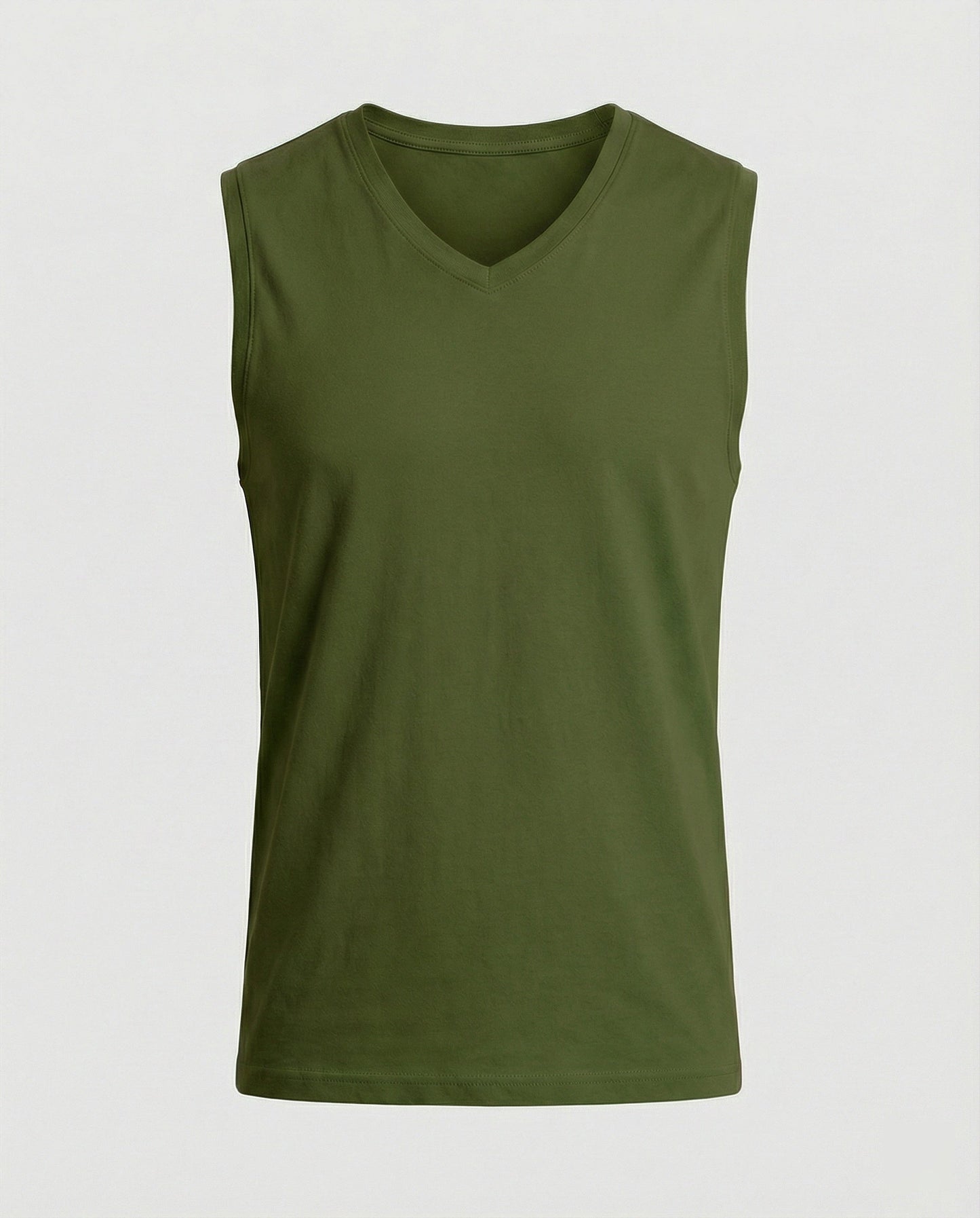 Herren Tanktop Ärmellos Stretch V-Ausschnitt Sportlich