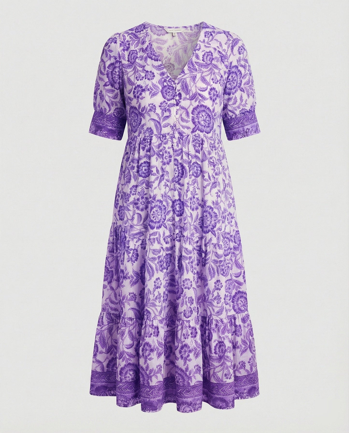 Damen Maxikleid Blumenmuster Sommerkleid Lang