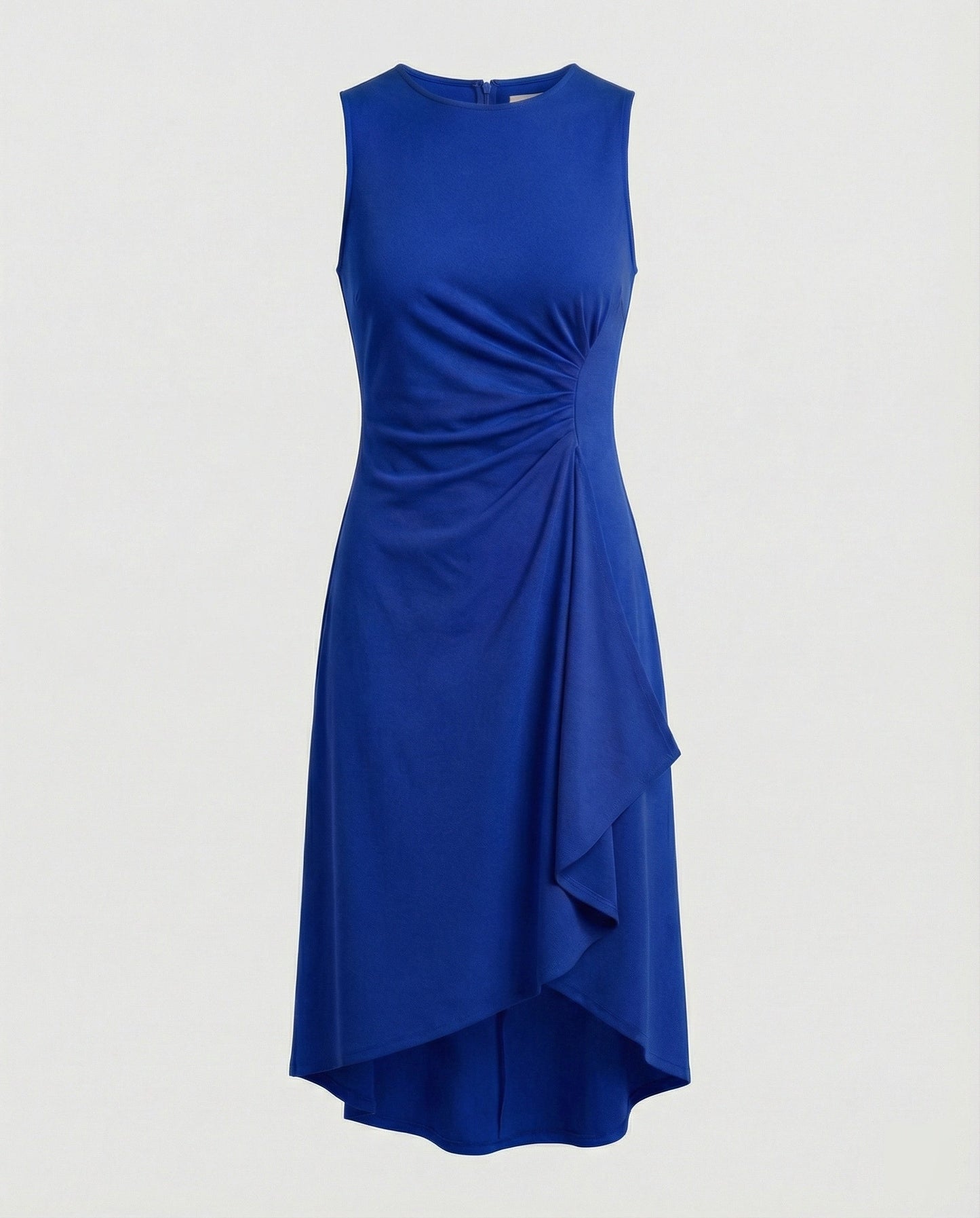 Damen Wickelkleid Ärmellos Asymmetrisch Elegant - BerlinGlamour