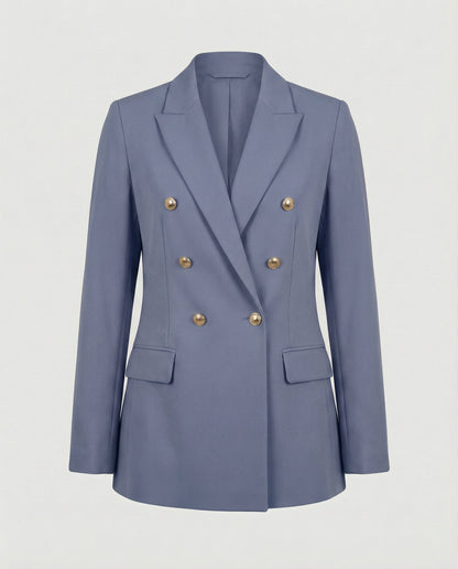 Damen Blazer Doppelreihig Modern Elegant