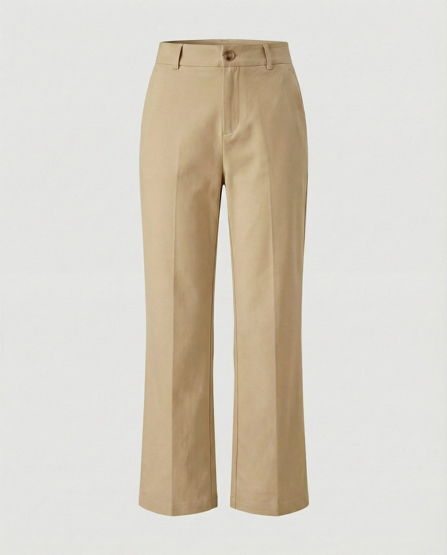 Damen Stoffhose High Waist Elegant Weite Bein