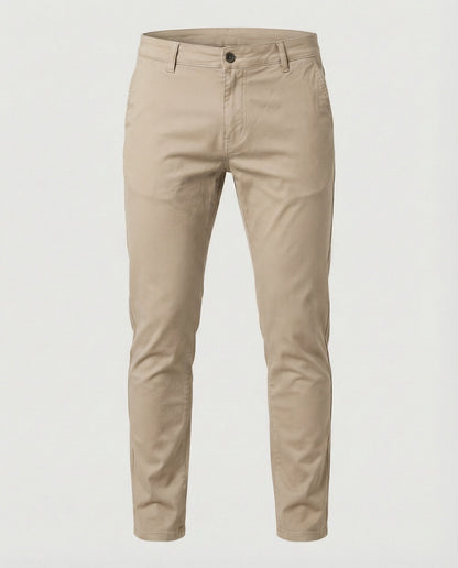 Herren Chino Slim Fit Hose Elastisch Bequem