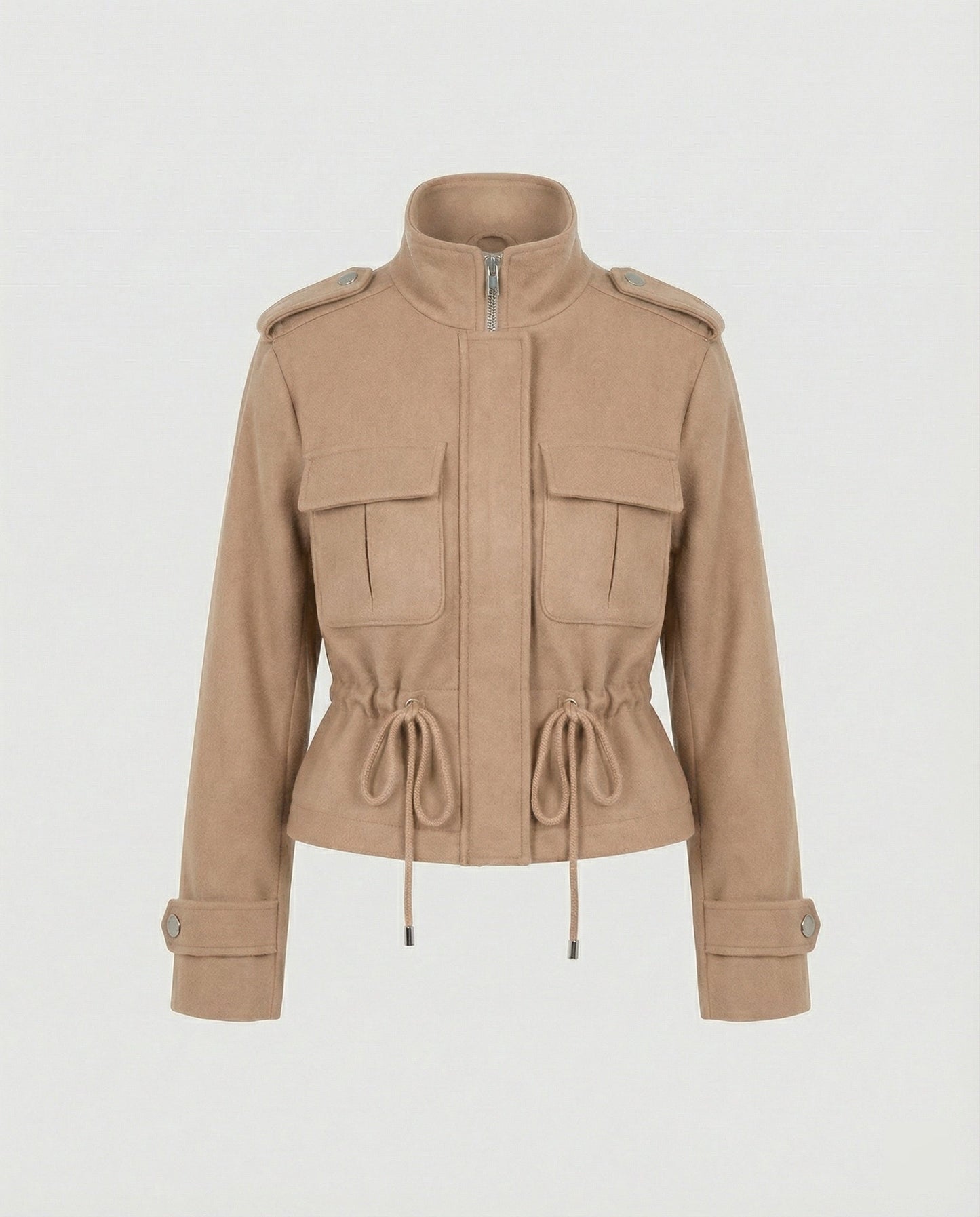 Damen Freizeitjacke Tailliert mit Taschen Modern
