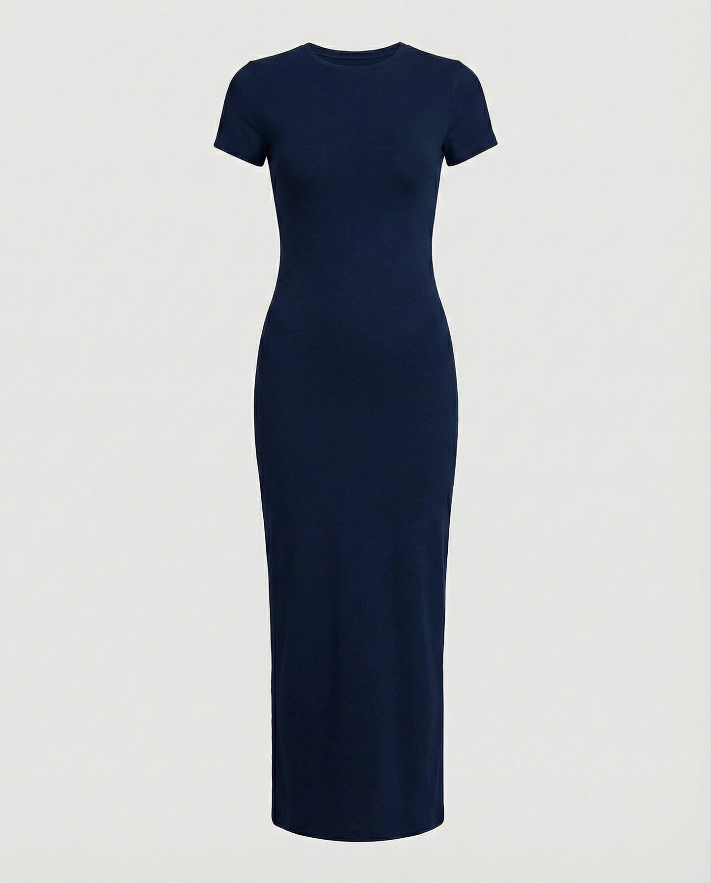 Figurbetontes Maxikleid Damen Kurzärmelig Elegant