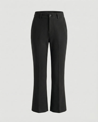 Weite Damen Stoffhose Flare Style