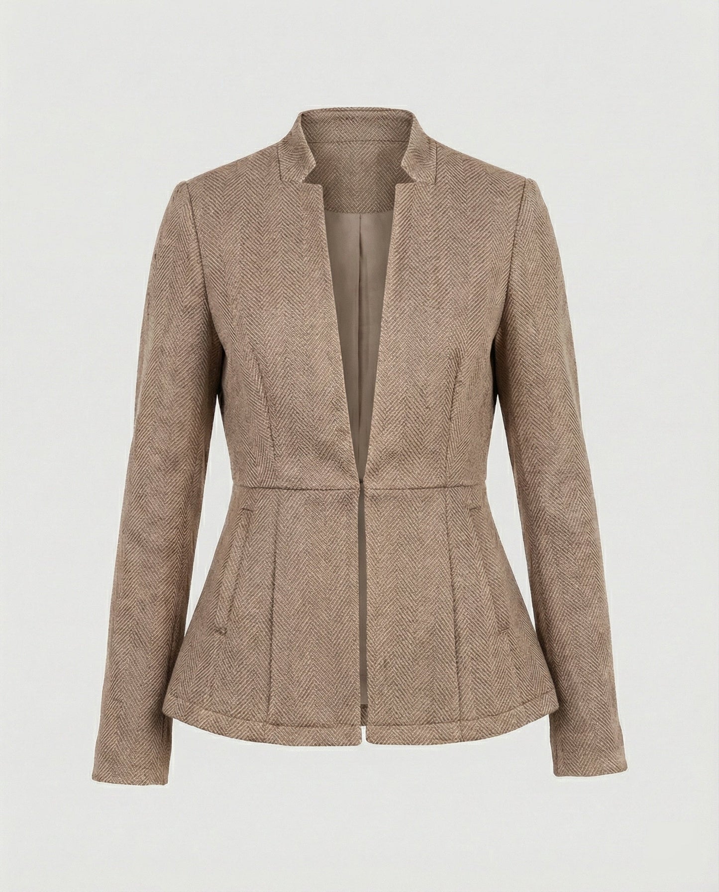 Ärmellose Damen Blazer Hahnentritt Style