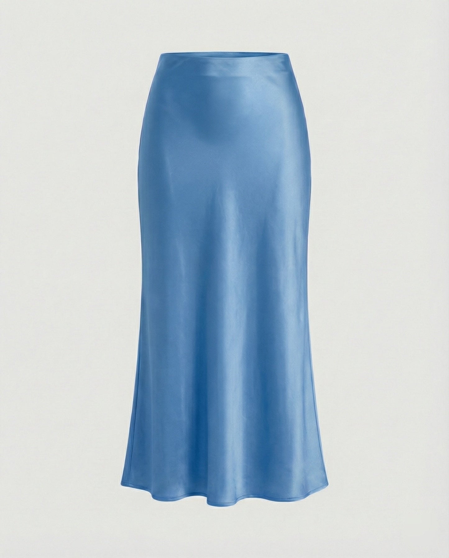 Damen Maxikleid aus Satin Glatt Elegant