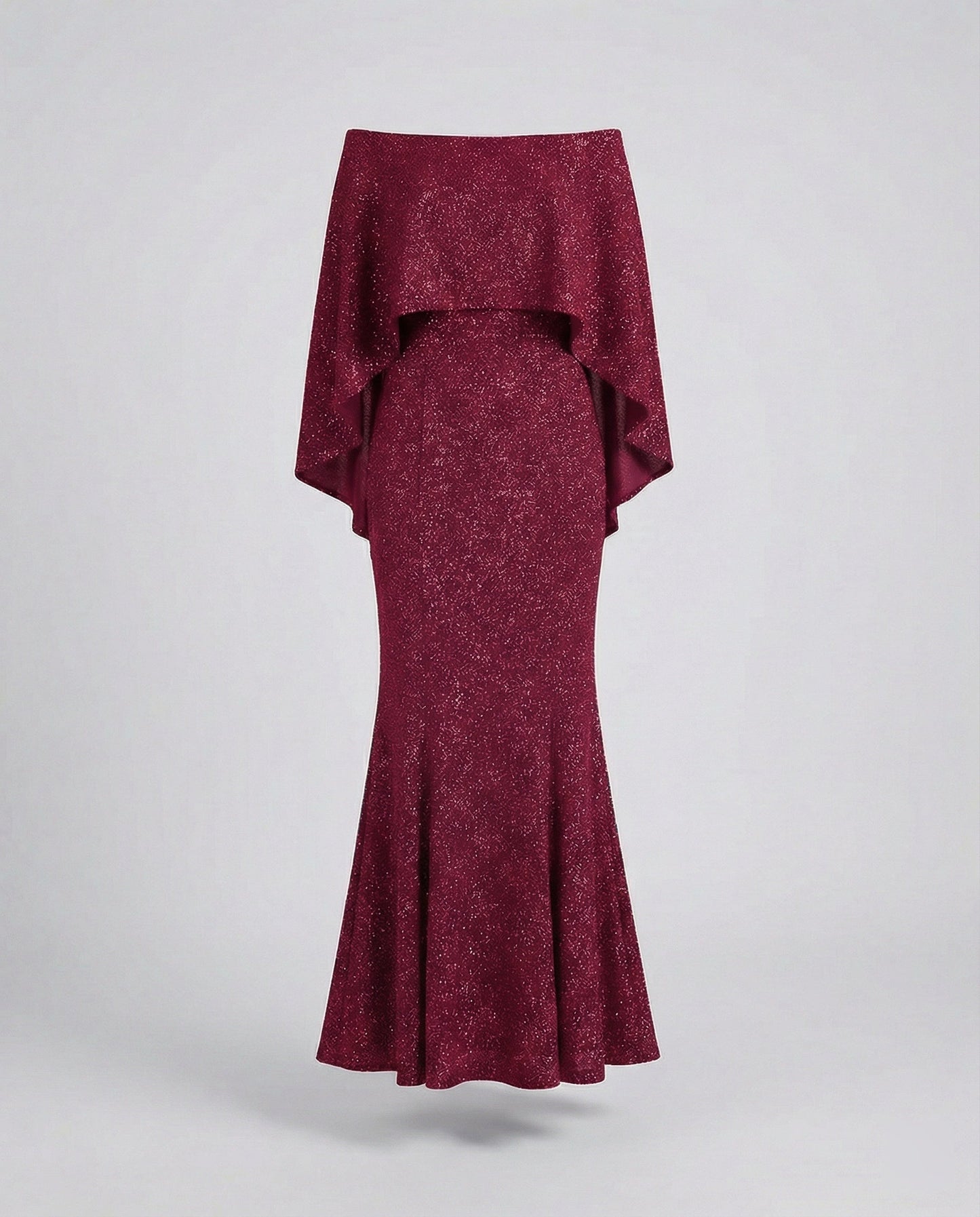 Elegantes Abendkleid Off-Shoulder Damenkleid Glitter