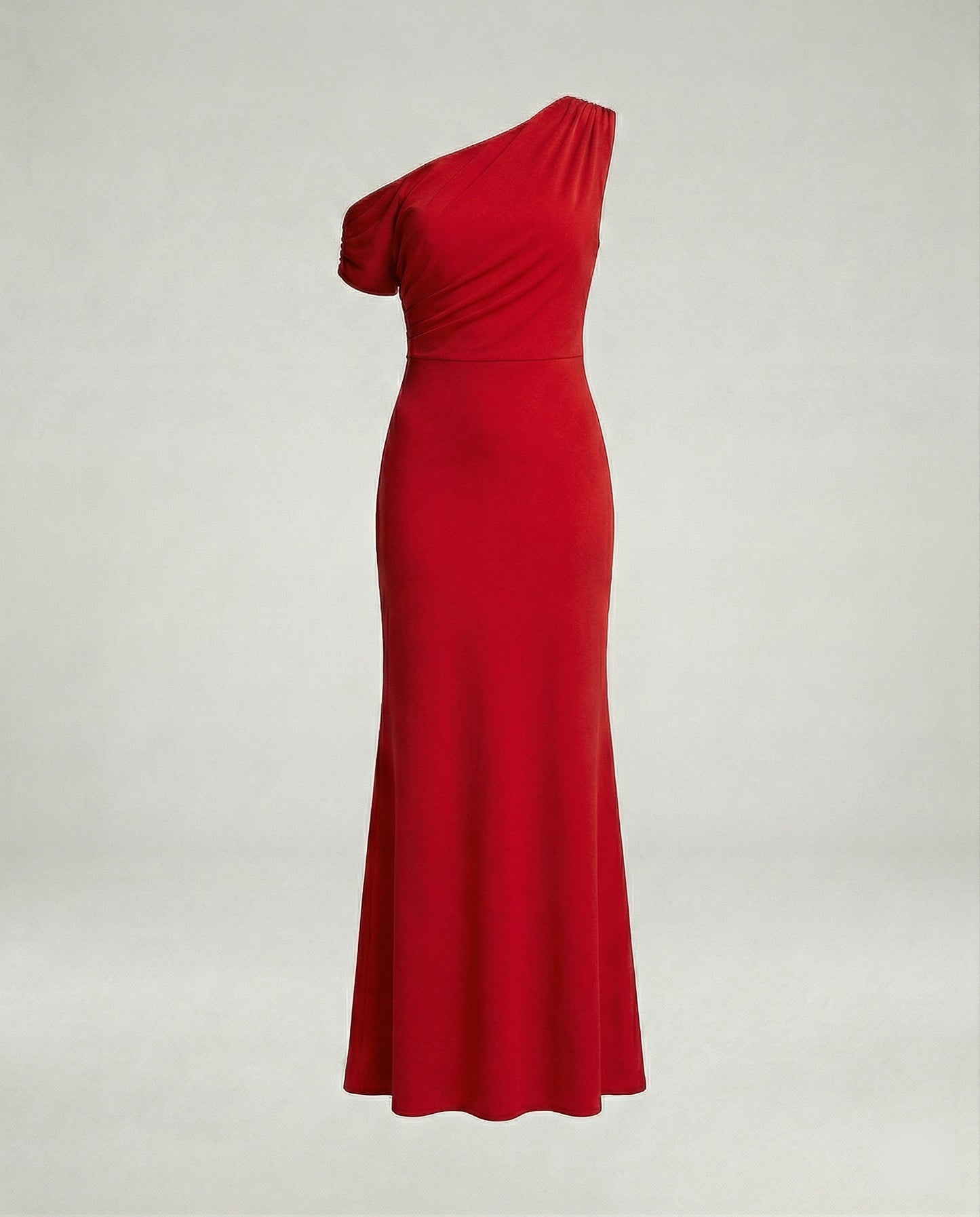 Elegantes Abendkleid Figurbetont Asymmetrisch Lang