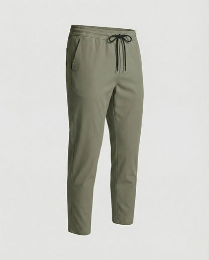 Herren Hose Leicht Bequem mit Verstellbarem Bund und Seiten Taschen