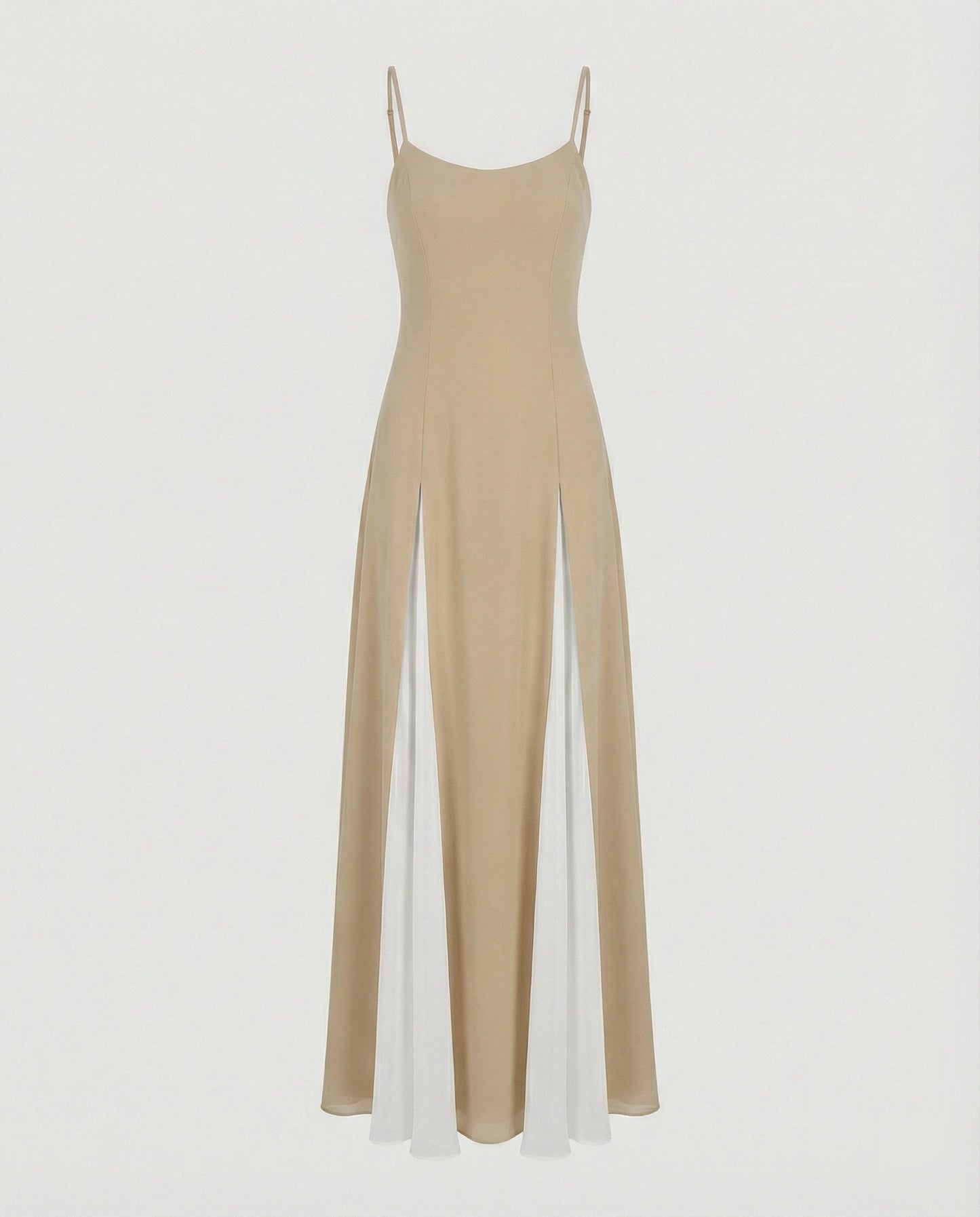 Damen Maxikleid Elegant Lang mit Schlitz